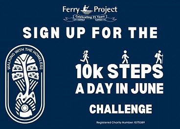 Sign up to raise funds by walking 10k steps a day in June