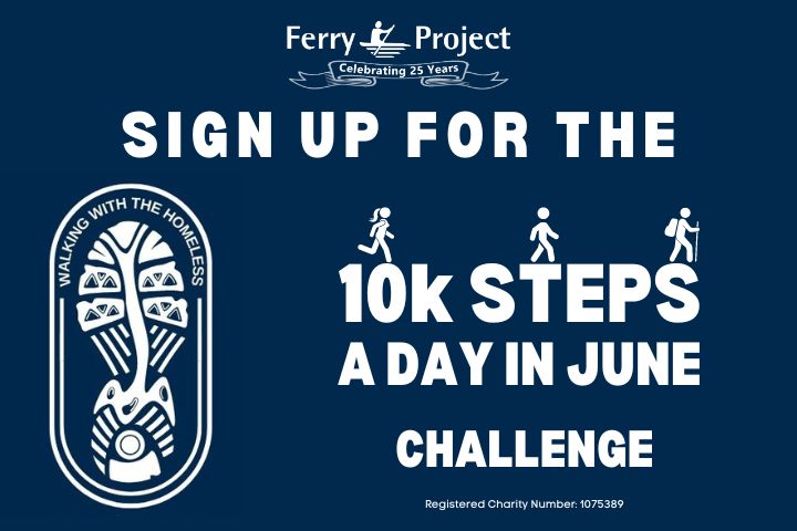 Sign up to raise funds by walking 10k steps a day in June